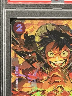 One Piece Monkey D. Luffy 2022 OP01 Alternate Art #024 ENG PSA 9 - Image 3
