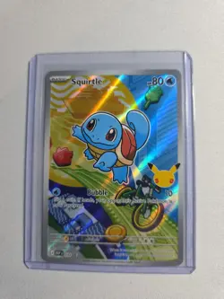 Pokemon TCG Squirtle Promo Stamped Holo MEP 039 80 HP Basic Card - Image 1