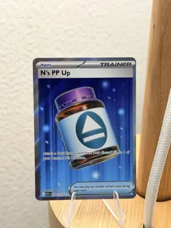 Pokemon N's PP Up Full Art Foil Trainer-Item Rare Card 262/217 ASCn English - Image 1