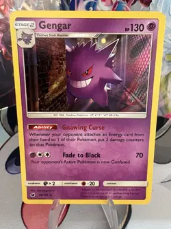 Gengar 38/111 Sm-Crimson Invasion Holo Card NM Condition - Image 2
