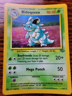 Nidoqueen 7/64 Rare Holo 1999 Jungle Set WOTC Pokemon Cards LP - Image 1