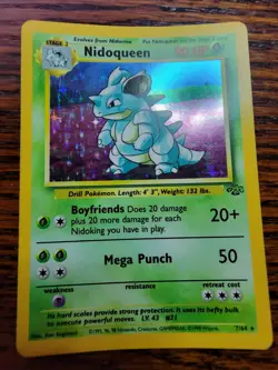 Nidoqueen 7/64 Rare Holo 1999 Jungle Set WOTC Pokemon Cards LP - Image 2