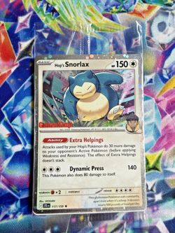 Hop's Snorlax - (GameStop) (Cosmos Holo) 117/159 Miscellaneous Cards & Products - Image 1