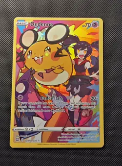 Pokemon TCG Dedenne Brilliant Stars Trainer Gallery Card TG07/TG30 Swsh09 - Image 1