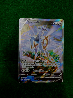 ARCEUS V Alternate Art HOLO RARE Card 166/172 BRILLIANT STARS POKEMON 👁 🔥 - Image 4