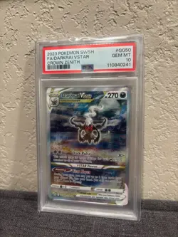PSA 10 Darkrai VSTAR GG50/GG70 Crown Zenith SWSH Full Alt Art Pokemon Card - Image 1