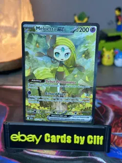 Meloetta EX Black Bolt Special Illustration Rare Pokemon TCG Card 167/086 - Image 1