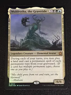 MTG Foundations Muldrotha, the Gravetide Foil 0243 NM Mythic - Image 1