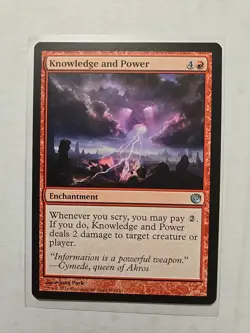 Knowledge and Power - Journey into Nyx - LP - Uncommon - Enchantment - MTG - Image 1