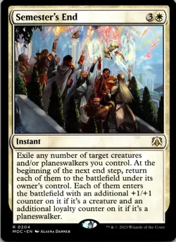 Semester's End 204 Rare Commander: March of the Machine Magic: The Gathering LP - Image 1