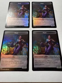 Zombie (0003) // Pilot Double-Sided Token x4 Aetherdrift Foil - Image 1