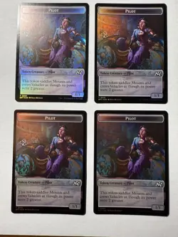 Zombie (0003) // Pilot Double-Sided Token x4 Aetherdrift Foil - Image 2