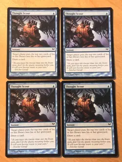 Magic the Gathering MTG 1x Thought Scour Dark Ascension LP - Image 1