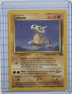 Pokemon TCG Cubone Base Set 2 70/130 Regular Unlimited Common - Image 1