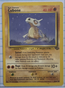 Pokemon TCG Cubone Base Set 2 70/130 Regular Unlimited Common - Image 3