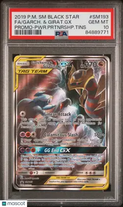 2019 Pokemon SM BSP Garchomp Giratina GX Promo-PWR.Prtnrshp.Tins PSA 10 #SM193 - Image 1