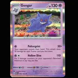 Pokemon TCG Gengar 094/165 Scarlet & Violet 151 Holo Card Rare 2023 NM - Image 1
