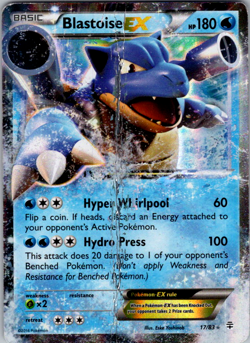 Blastoise EX - 17/83 - Pokemon Generations XY Ultra Rare Card - Image 1