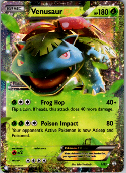 Venusaur EX - 1/83 - Pokemon Generations XY Ultra Rare Card LP - Image 1
