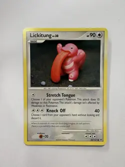 Pokemon Lickitung Basic 80/127 Platinum Common DMG - Image 1