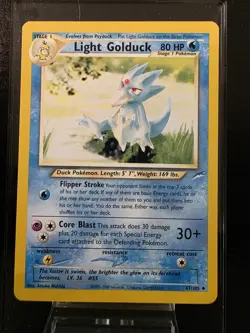 Pokemon TCG Light Golduck 47/105 Neo Destiny 2002 NM - Image 1