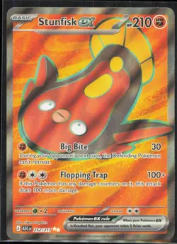 Stunfisk ex Ultra Rare ME: Ascended Heroes #252/217 [Near Mint] Pokemon TCG - Image 1