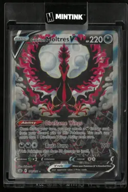 2021 Pokemon Chilling Reign Alternate Full Art Galarian Moltres V 177/198 HP - Image 1