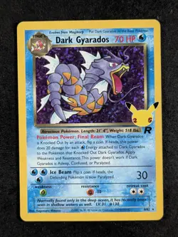 2021 Pokemon DARK GYARADOS #8/82 Celebrations: Classic Collection Holo Rare ENG - Image 1