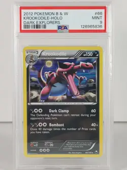 Krookodile - POKEMON - Dark Explorers - 2012 - #66 - Pokemon - Holo - PSA 9 - Image 1