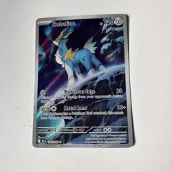 Pokemon Cobalion 144/086 Sv: Black Bolt Illustration Rare Holo Near Mint - Image 1