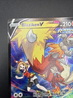 Pokemon TCG Blaziken v TG14/TG30 Holo Ultra Rare Silver Tempest Trainer Gallery - Image 4