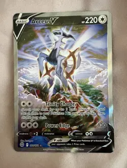 Arceus V 166/172 Ultra Rare Brilliant Stars Pokemon Holo LP - Image 1