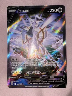 Arceus V 166/172 Ultra Rare Brilliant Stars Pokemon Holo LP - Image 2