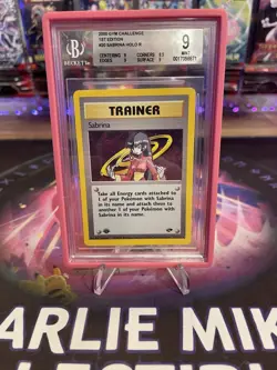 Pokemon 2000 Gym Challenge Sabrina #20 1st Edition BGS 9 MINT - Image 1