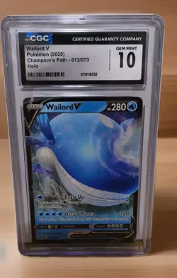 GM 10 Wailord V 013/073 Champions Path Holo Pokemon - Image 1
