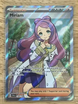 Pokemon TCG - Miriam Scarlet & Violet Base 238/198 Full Art Trainer - NM - Image 1