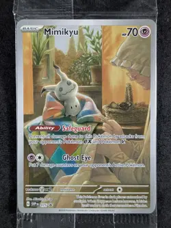 2024 Pokemon MIMIKYU #075 SV Black Star Promo Paldean Fates ETB English (B) - Image 1