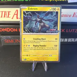 Pokemon TCG Zekrom 066/182 Paradox Rift Holo Stamped - Image 1