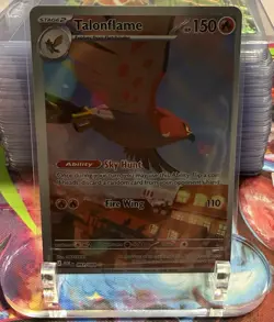 Pokemon TCG Holo Perfect Order Talonflame SIR Rare 091/088 Gold Star Pack Fresh - Image 1