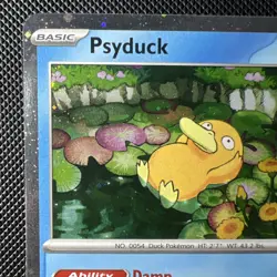 Pokemon Psyduck #7 Cosmos Holo Mega Evolution Black Star Promo NM - Image 2