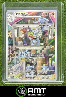 Machoke 2023 Pokemon Scarlet Violet 151 #177/165 Illustration Rare - Image 1