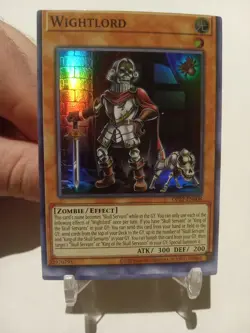 Yu-Gi-Oh! Wightlord OP27-EN008 MISCUT ERROR Super Rare - Image 1