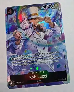 ROB LUCCI OP05-093 Alt Art One Piece Card Game TCG Super Rare SR ENGLISH Alt Art - Image 1