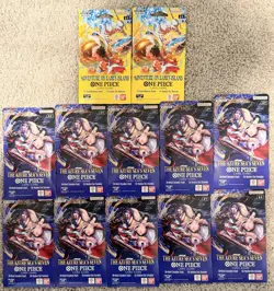 One Piece OP14 OP15 Booster Pack Lot x12 Sealed English Azure Sea Kamis - Image 1