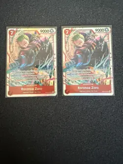 One Piece EB04-007 Roronoa Zoro SR English Near Mint (x2) - Image 1