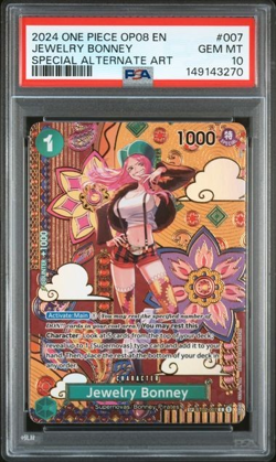 ONE PIECE OP08 JEWELRY BONNEY 2024 TWO LEGENDS SPECIAL ALTERNATE ART PSA 10 - Image 1