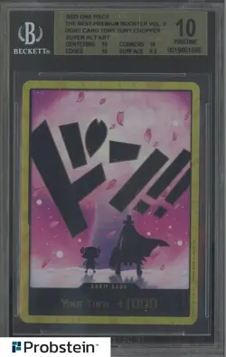 2025 One Piece The Best Premium Booster Vol.2 Don!! Card Super Alt Art BGS 10 - Image 1