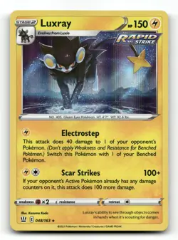 Luxray 048/163 - Battle Styles Holo - Pokemon Card NM/M - Image 1
