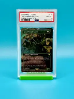 PSA 8 - 2023 MAGIC THE GATHERING LORD OF THE RINGS EN GALADHRIM BRIGADE 0546 - Image 1