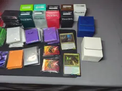 MTG Sleeve Ultra Pro Deck Box Lot Used Nearly 1500 Sleeves Sveral Deck Boxes - Image 3